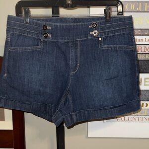 White House Black Market Dark Blue Jean Shorts